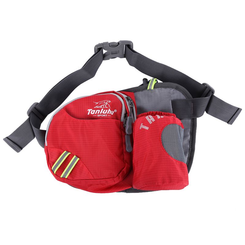 Sport Running Water Bottle Waist Belt Bum Bag Fanny Pack Hiking Marathon Pouch